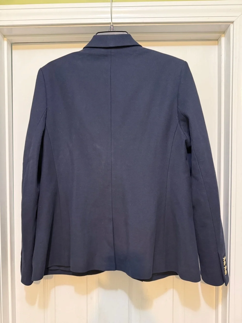 Lauren Ralph Lauren Jacquard Bullion Patch Blazer Navy Gold Buttons XL Current - Picture 4 of 9